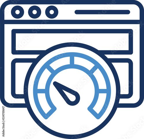 Browser speed test Vector Icon