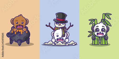 a collection of cute and adorable bear sets 