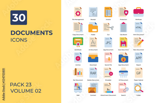 documents icons collection.