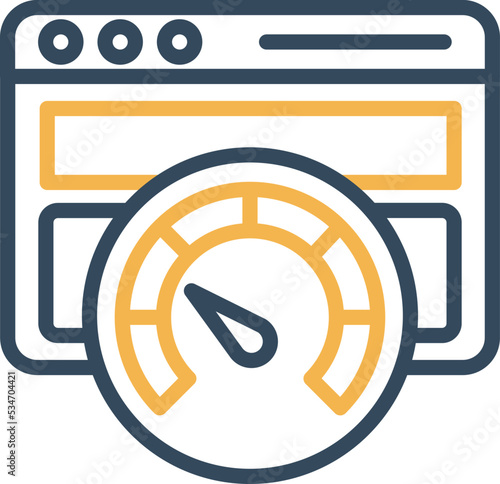 Browser speed test Vector Icon

