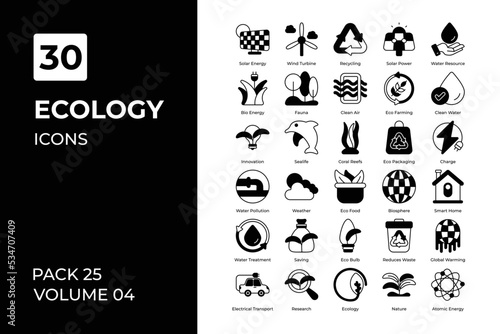 ecology icons collection.