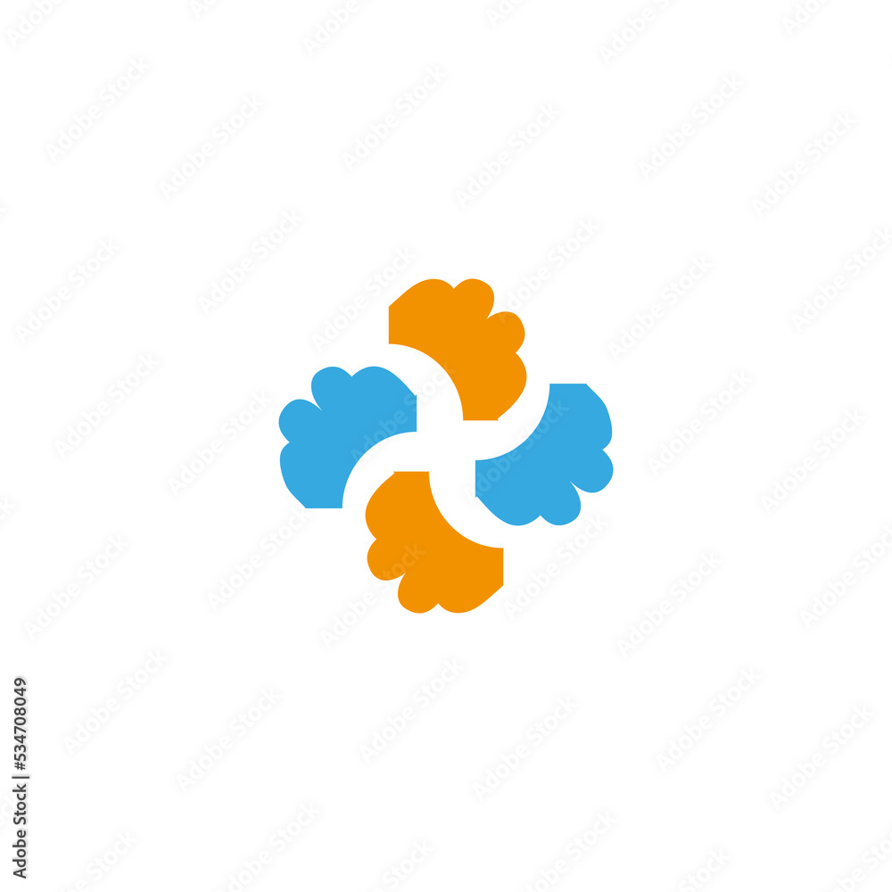 company logo with abstract shape company logo with abstract shape