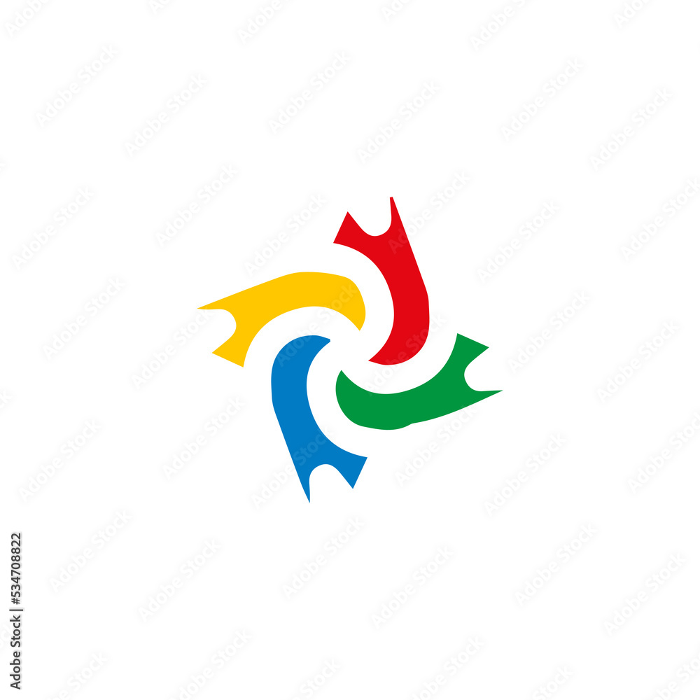 company logo with abstract shape company logo with abstract shape