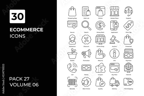 eCommerce icons collection.