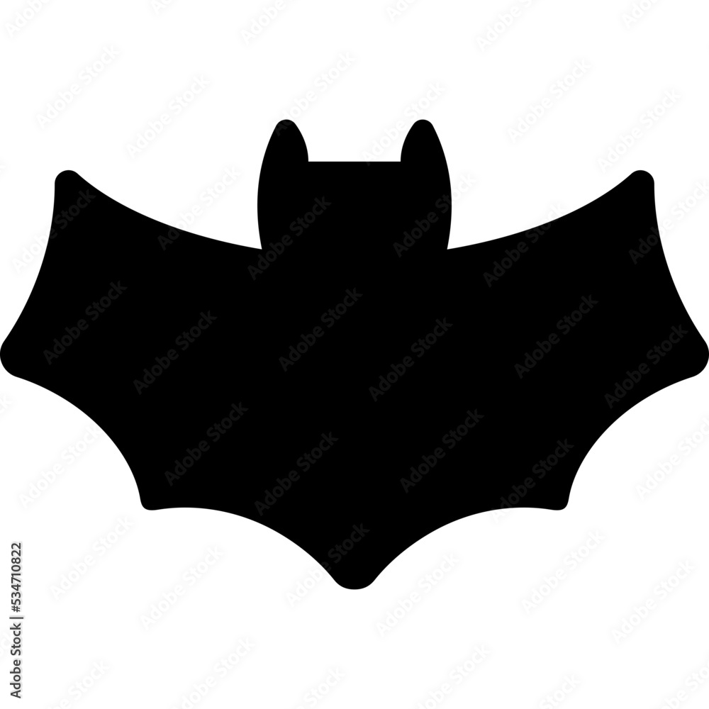 Bat. Horrific black bats swarm isolated on white vector Halloween