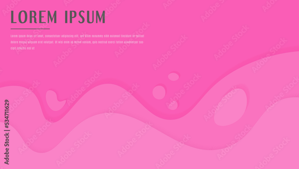 Minimal Pink Slime Papercut Style Design Background Minimal Pink Slime Papercut Style Design Background