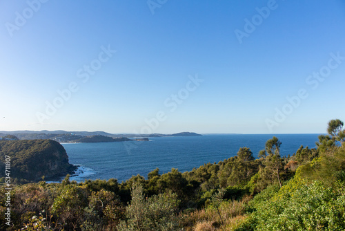 A beautiful sea vista view from a lookout in Copacabana  on the Central Coast of Australia.