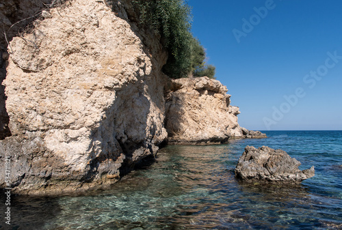 Felsküste bei Paralimni auf Zypern  photo