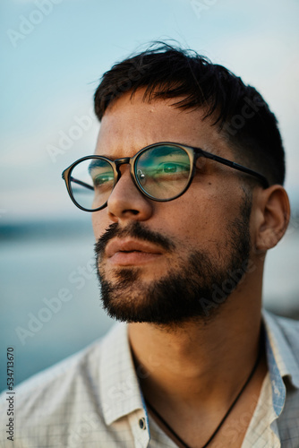 portrait man fashion model male posing young happy lifestyle handsome smiling shirt casual guy confident