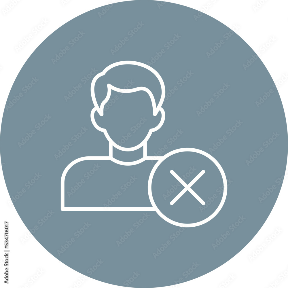 Rejected Multicolor Circle Line Inverted Icon Rejected Multicolor Circle Line Inverted Icon