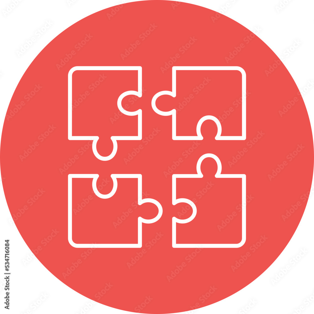 Puzzle Multicolor Circle Line Inverted Icon Puzzle Multicolor Circle Line Inverted Icon