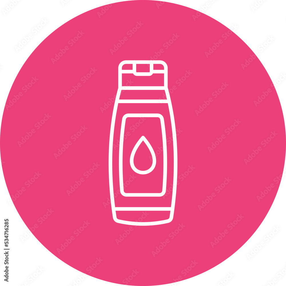 Shampoo Multicolor Circle Line Inverted Icon Shampoo Multicolor Circle Line Inverted Icon