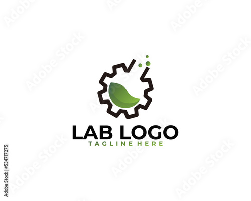 science lab logo icon vector isolated