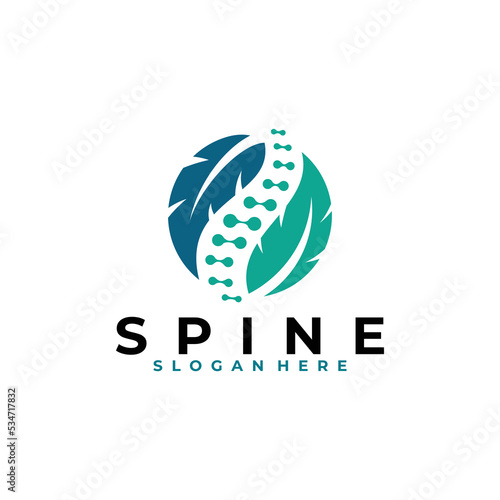 Spine logo icon vector isolated