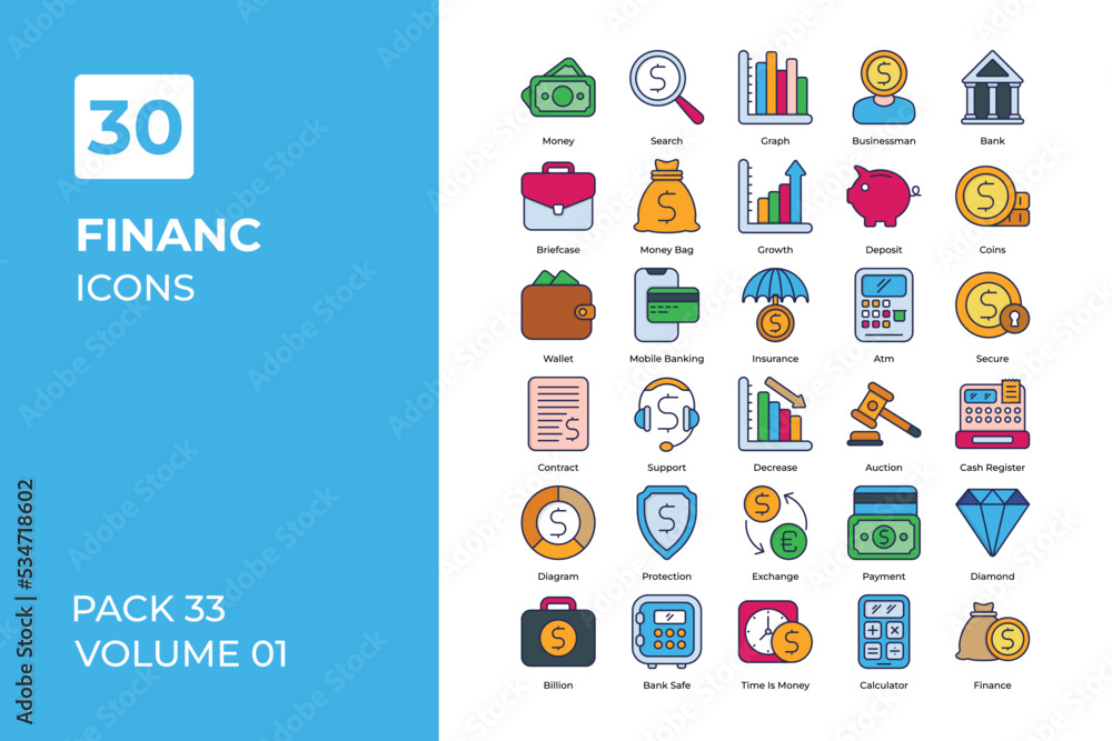 finance icons collection.
