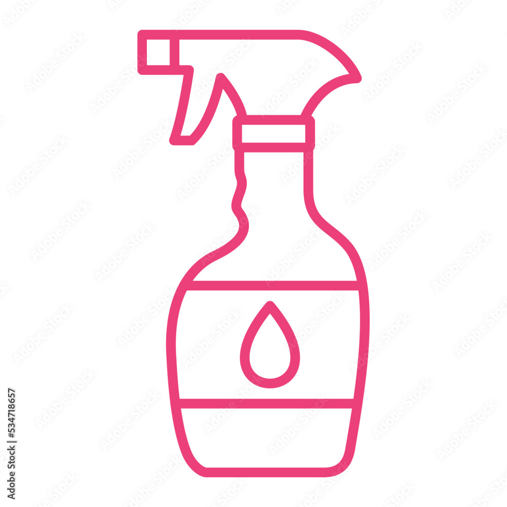 Cleaning Spray Multicolor Line Icon Cleaning Spray Multicolor Line Icon