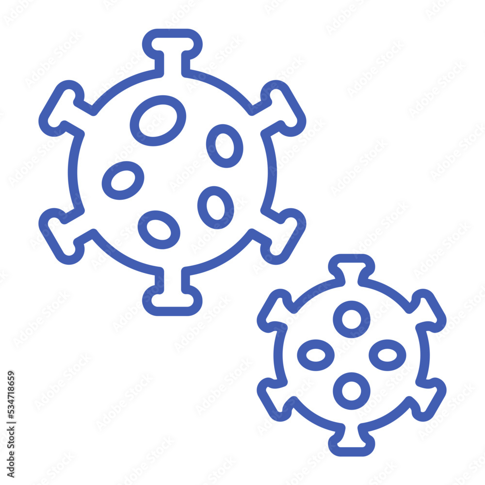 Obraz premium Virus Multicolor Line Icon