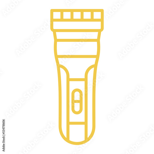 Electric Shaver Multicolor Line Icon