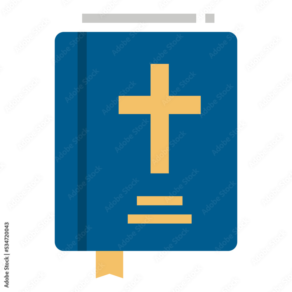 Fototapeta premium Bible flat icon