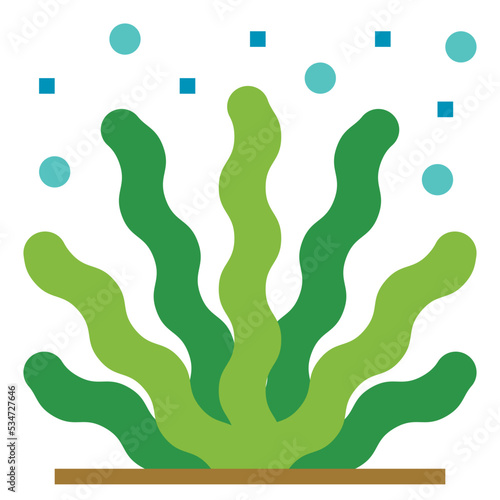 seaweed flat icon