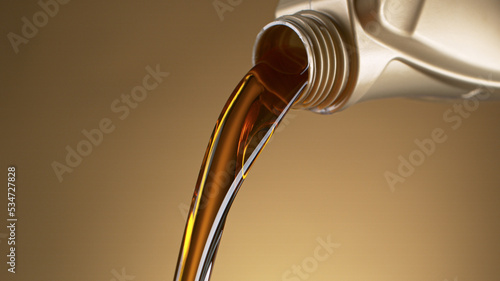 Pouring Oil from Plastic Co...