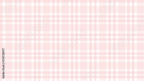 Pink cute pastel plaid texture background vector illustration.