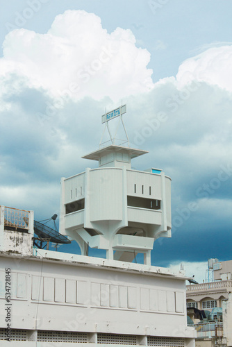 The water tower of Warorot Market, Chiang Mai photo