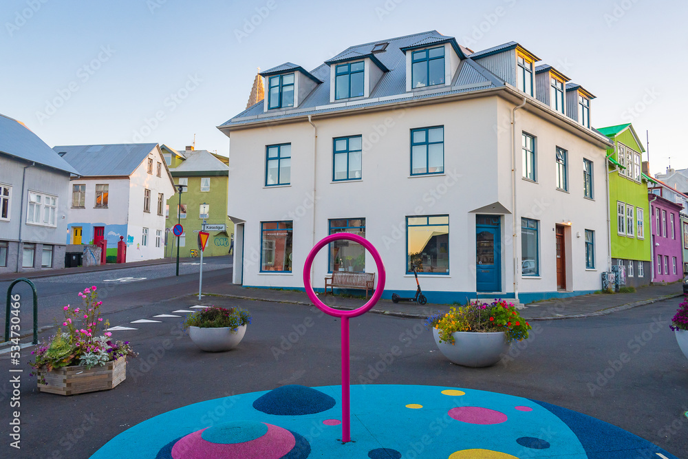 Cityscape of Reykjavik (Iceland)