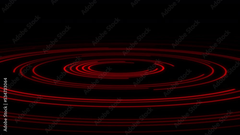 3D Arc Offset A Ripple Red X80 Degrees Large VJ Loop Animation 02 3D Arc Offset A Ripple Red X80 Degrees Large VJ Loop Animation 02