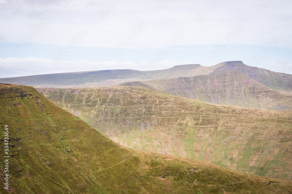 The Brecon Beacons on a hazy day The Brecon Beacons on a hazy day
