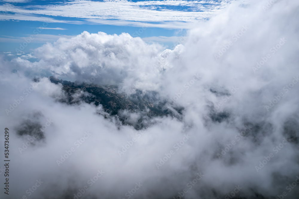 The beautiful natural scenery of Laoshan Mountain in Qingdao