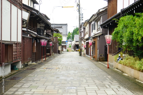 City view of Etchuu Yao in Toyama, Japan - 日本 富山 越中八尾 街並み