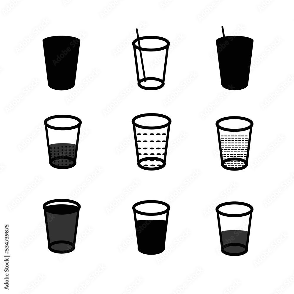 glass silhouette icon vector design glass silhouette icon vector design