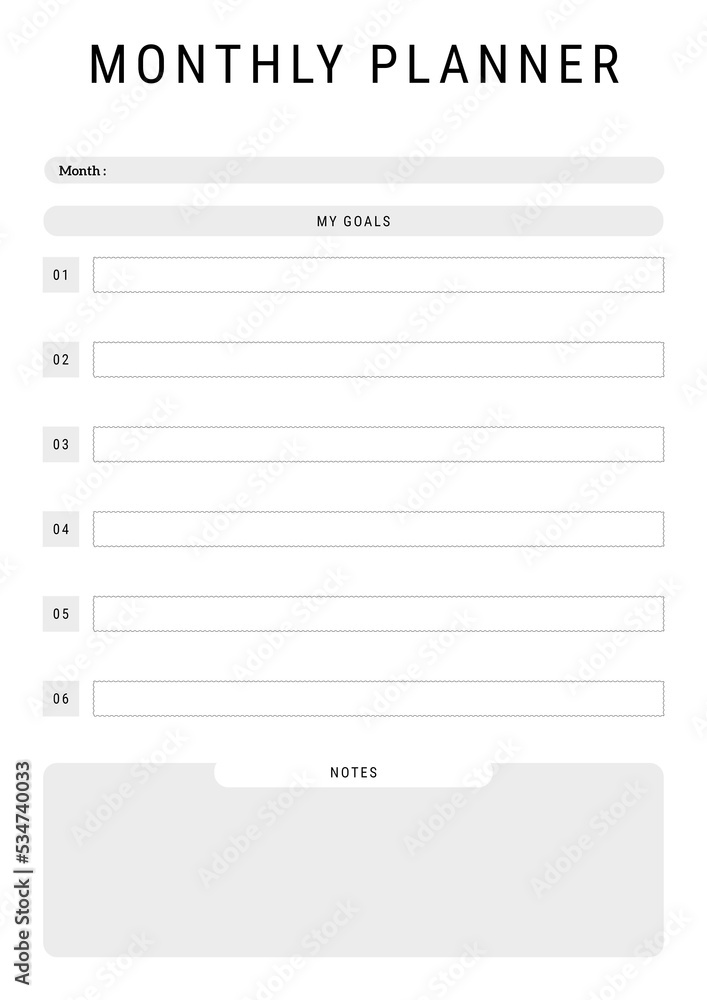 monthly planner monthly planner