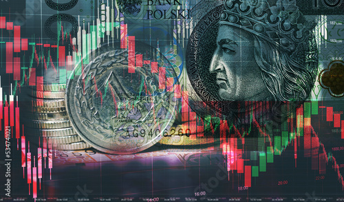 Poverty, high inflation, recession, economic crisis in Poland. Weak value of the Polish currency. Crisis in the financial markets.
