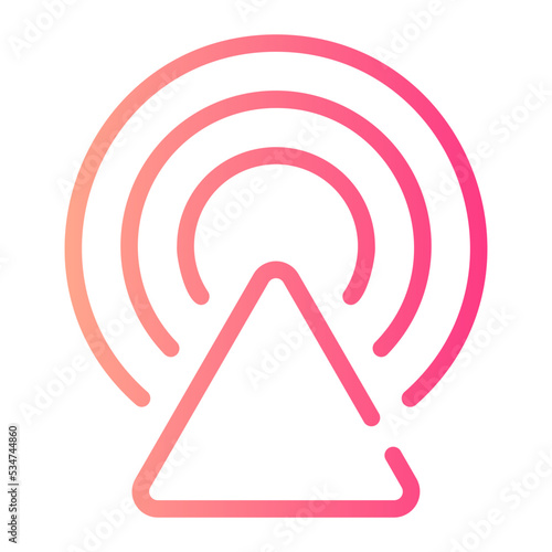 Broadcast gradient icon