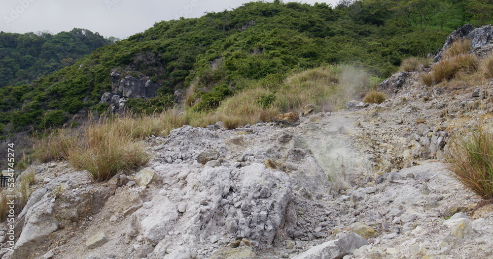 Huangxi hot spring recreation area in Yangmingshan national park