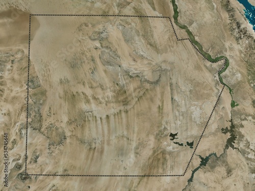 Al Wadi al Jadid, Egypt. High-res satellite. No legend photo