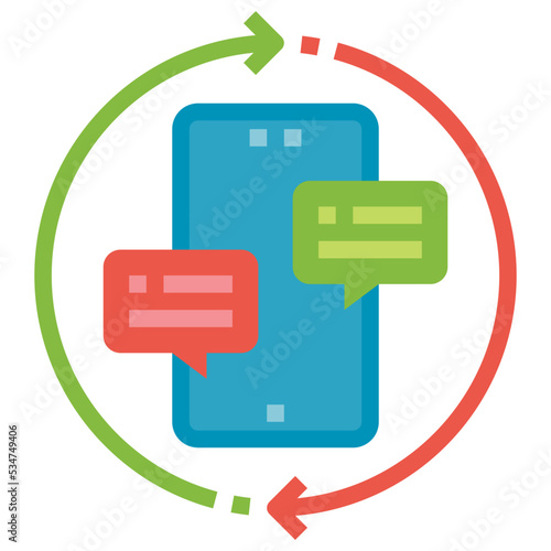 hotline flat icon