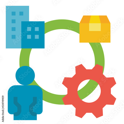 supply flat icon