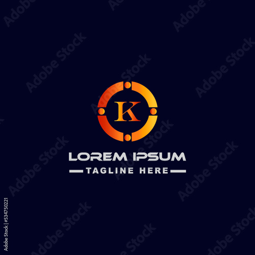 creative k logo design photo