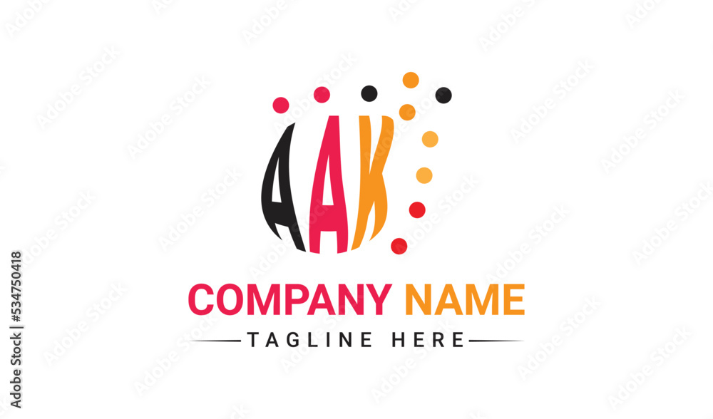 Creative three colorful letter logo design Creative three colorful letter logo design