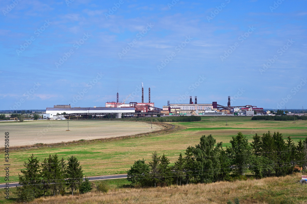 View of the potash salt processing plant View of the potash salt processing plant