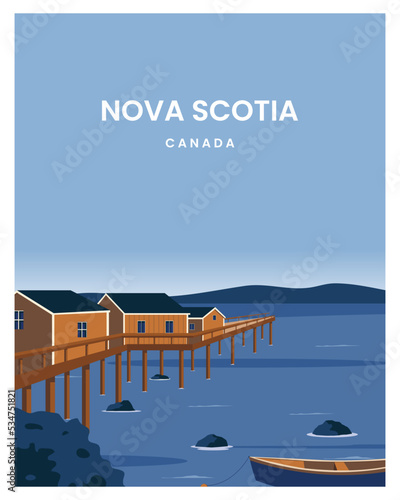 Tela Nova Scotia landscape background