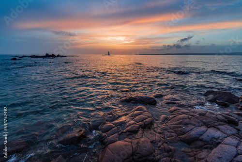 Lighthouse at sunset 