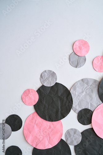Pink, Grey & Black paper Background