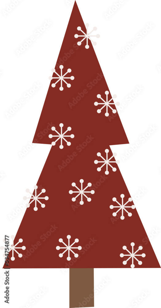 Christmas Tree Vector illustration on white background