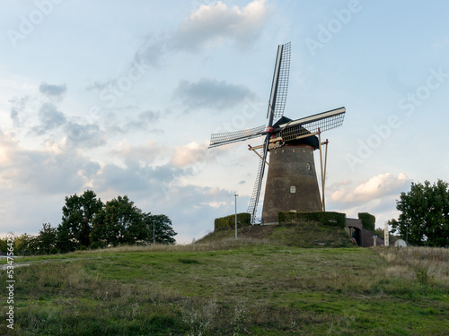 Beautiful old dutch windmill in Wijchen, the Netherlands