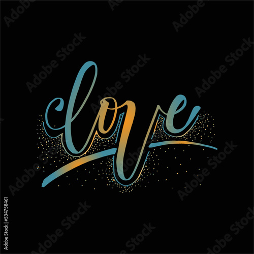 best happy love mandala t shirt design vector photo