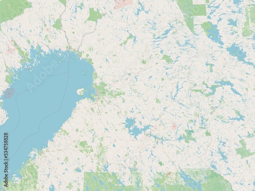 Northern Ostrobothnia, Finland. OSM. No legend